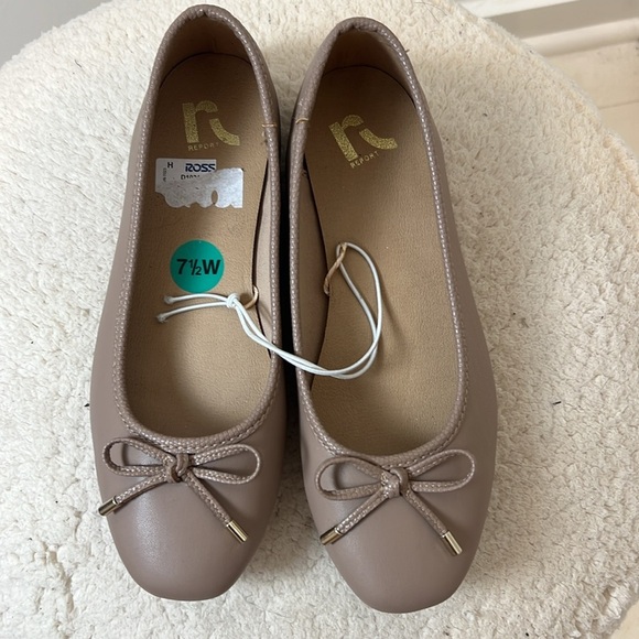 Report Tan Ballet Flats with Bow Detail size 7.5…NWT! - Picture 4 of 8